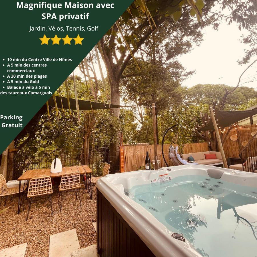 Maison Dans Les Arbres, Spa, Tennis, Parking Nimes Exterior foto